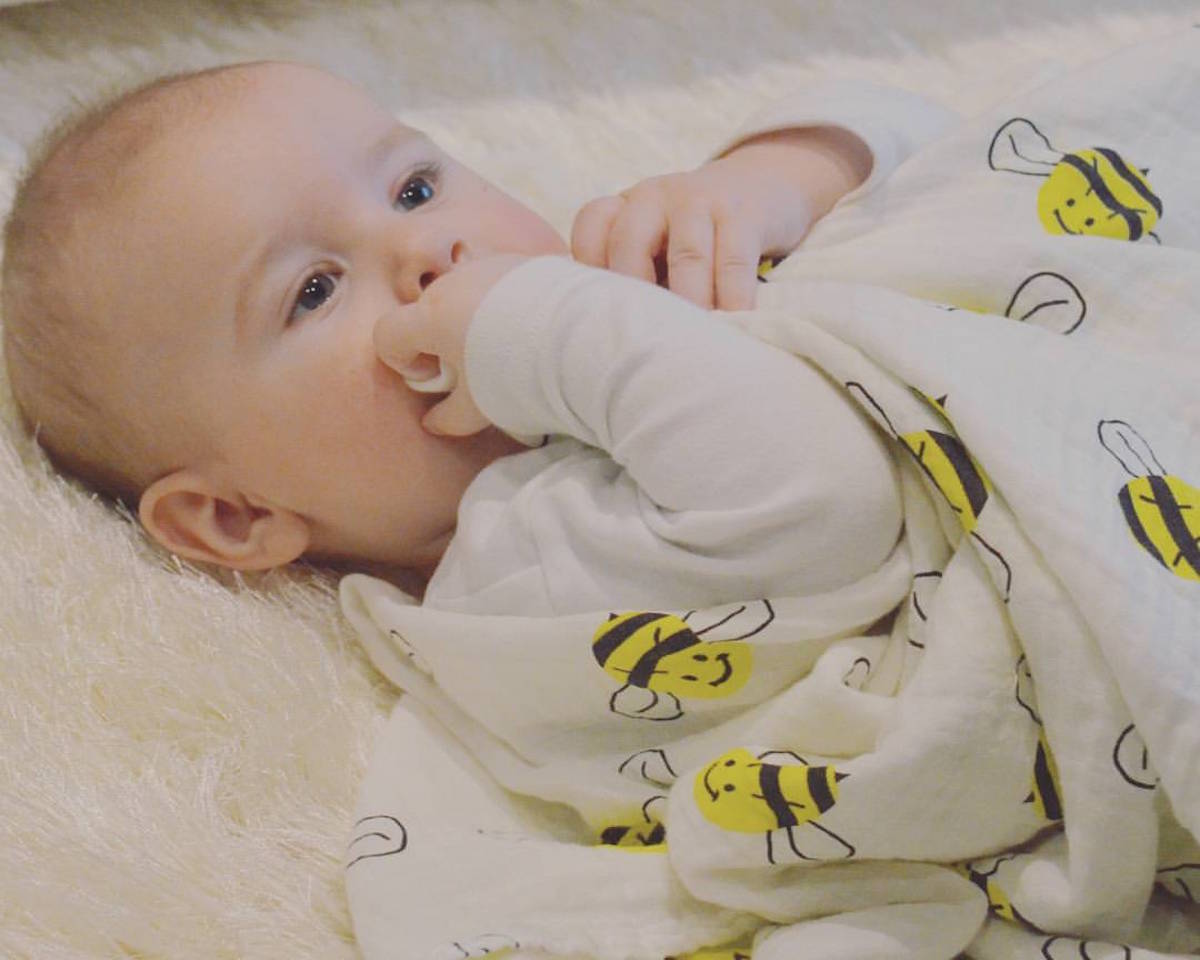 Bumble Bee bright and beautiful swaddle