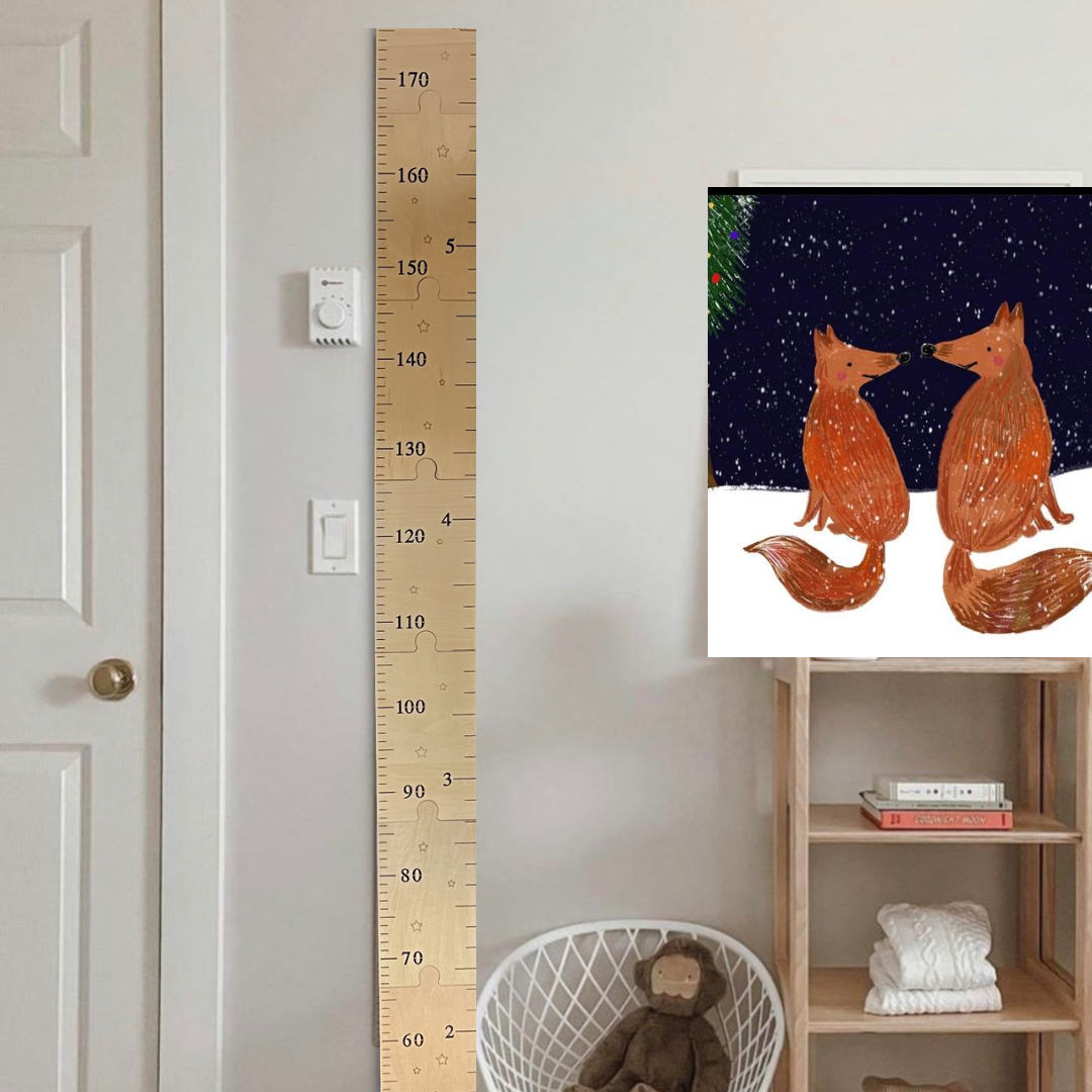 Wooden height chart