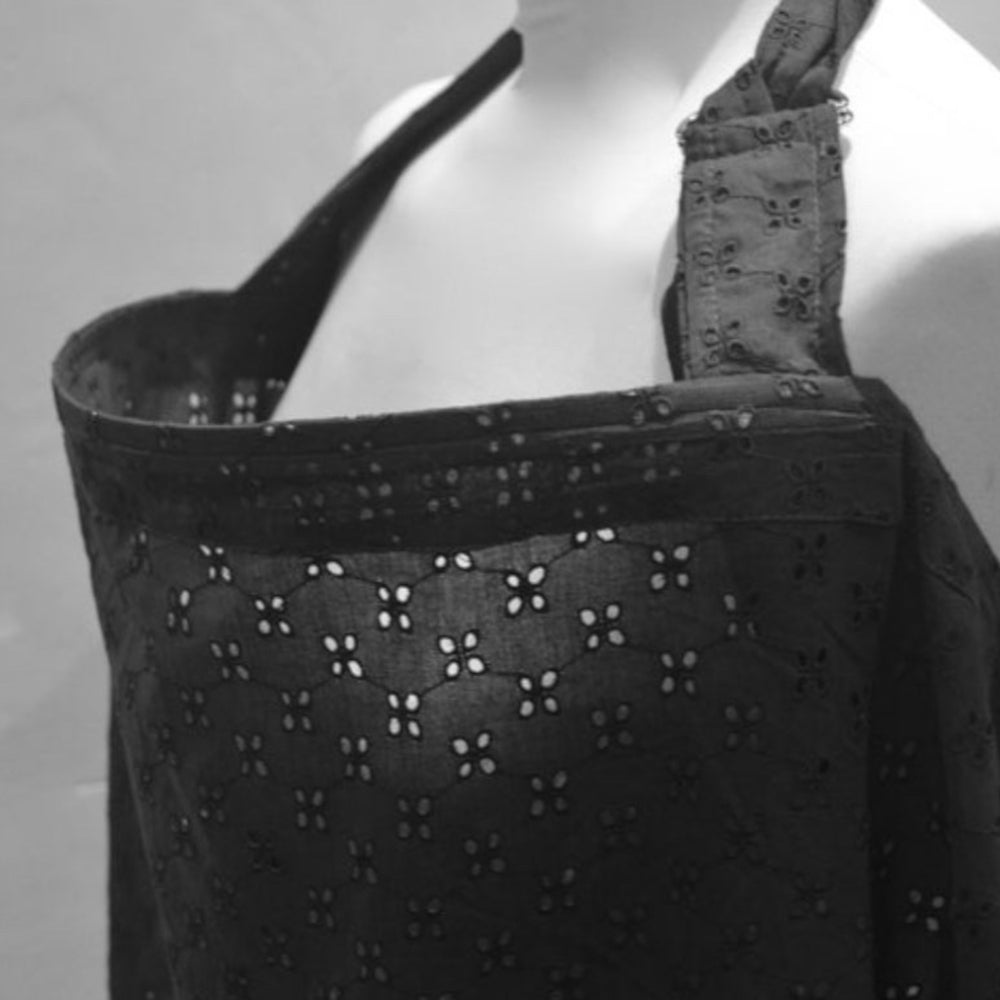 black nursing cover