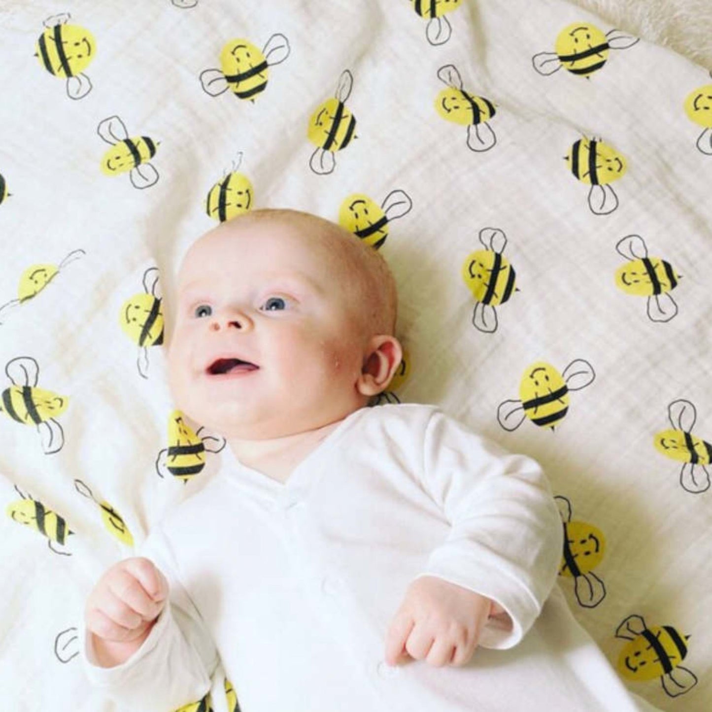 Bumble Bee Bamboo swaddle