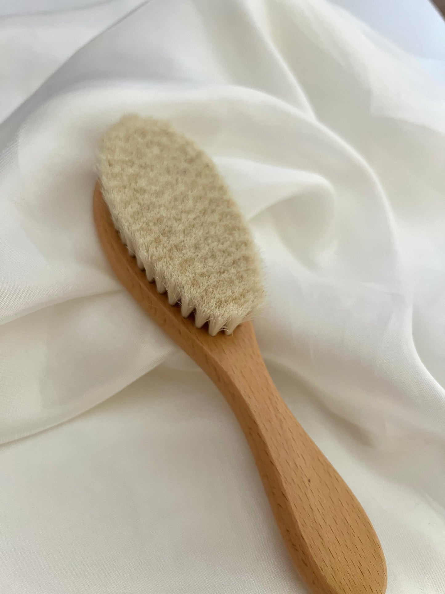 Engraved Wooden Baby Hair Brush – Dream Big, Little One / Stardust & Cuddles | Soft Newborn Brush Keepsake