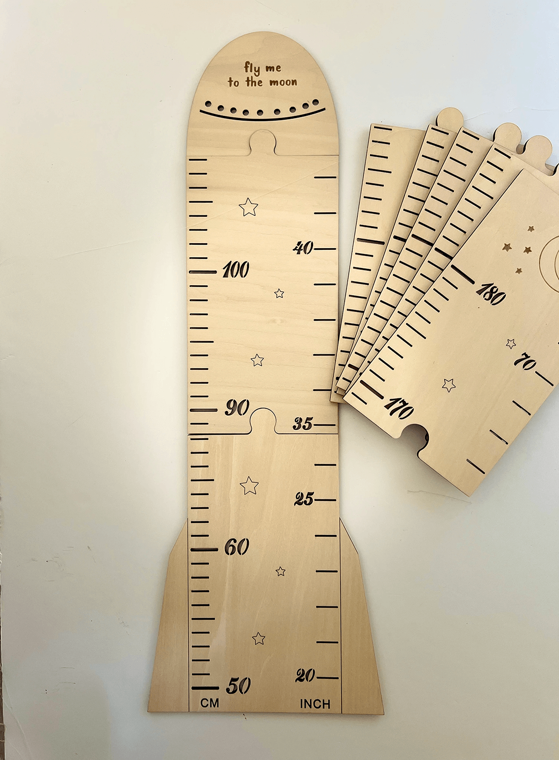 Height charts - Classic straight | Rocket shape | Tree shape