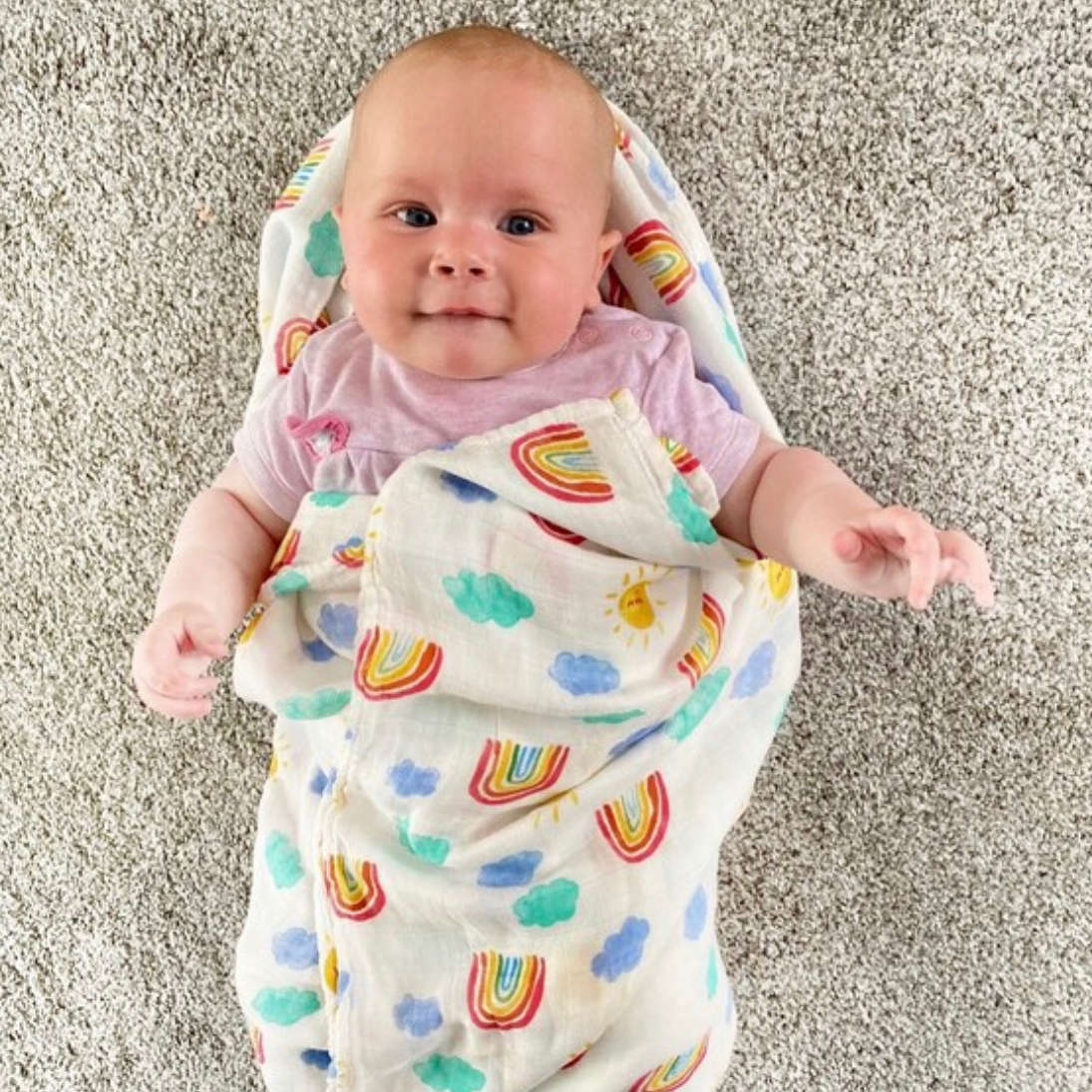 rainbow swaddle