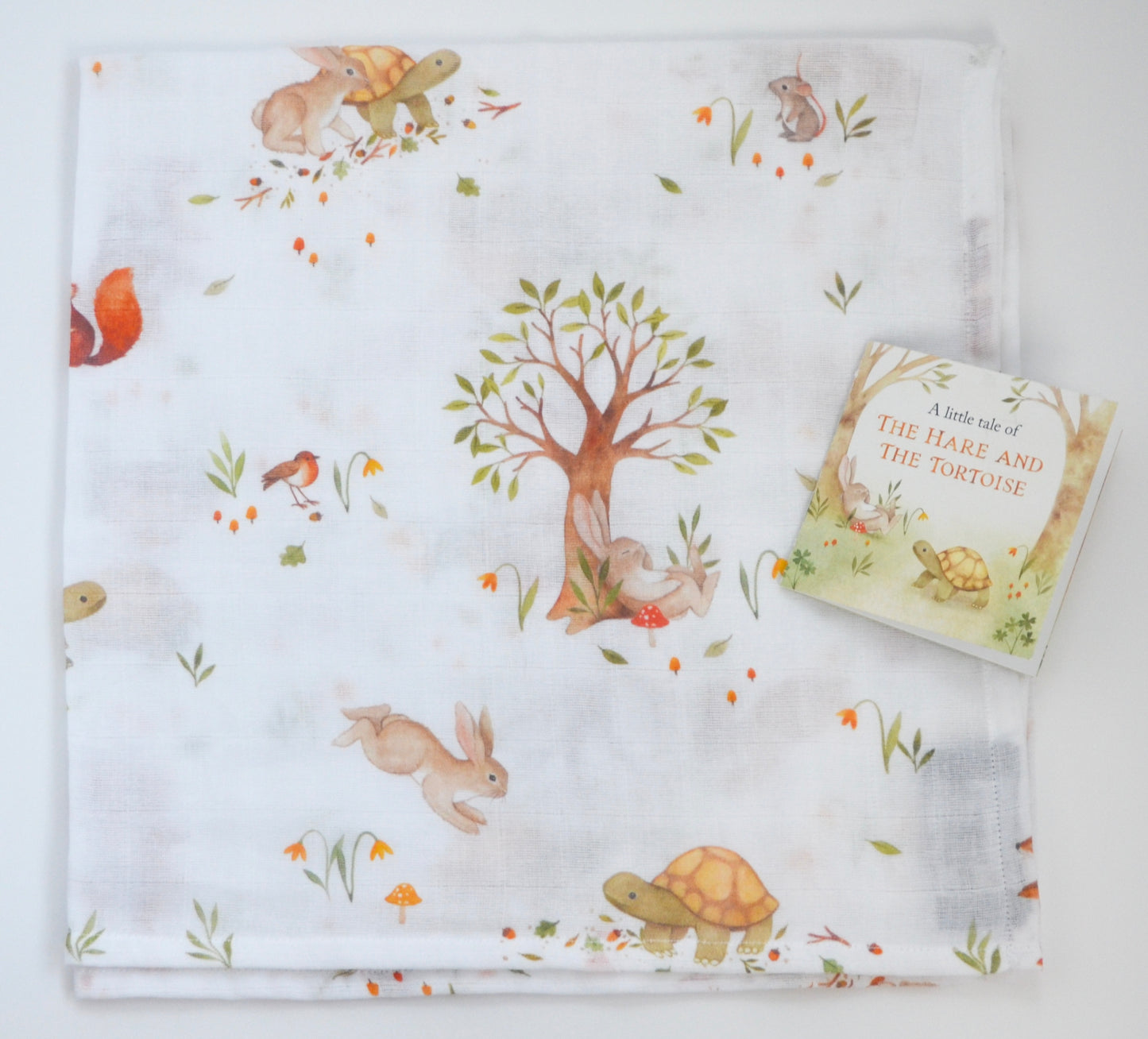 Pair of Muslin Squares in pure cotton