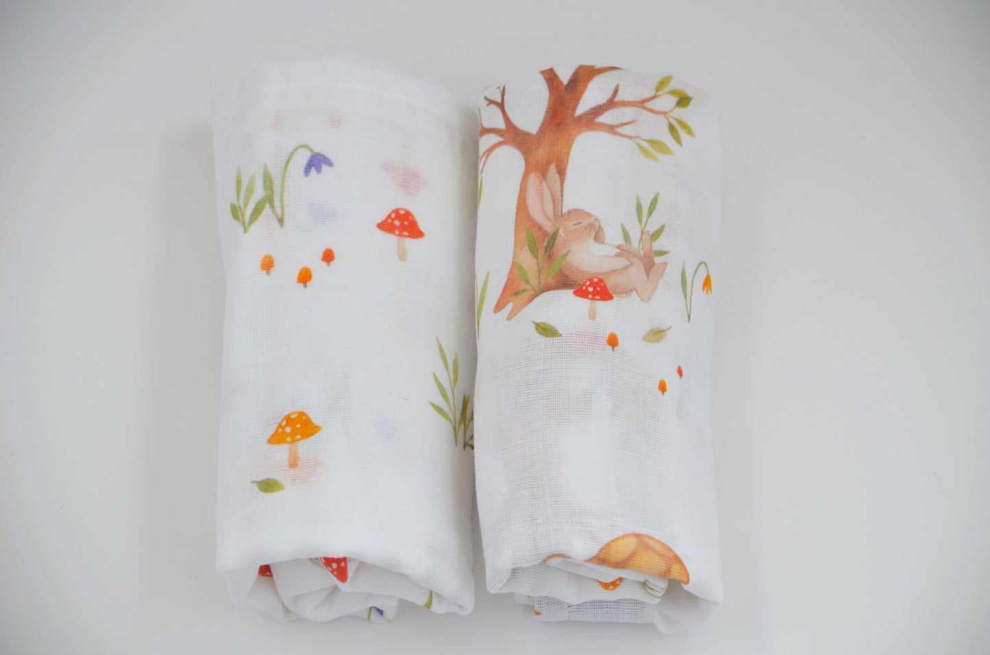 Pair of Muslin Squares in pure cotton