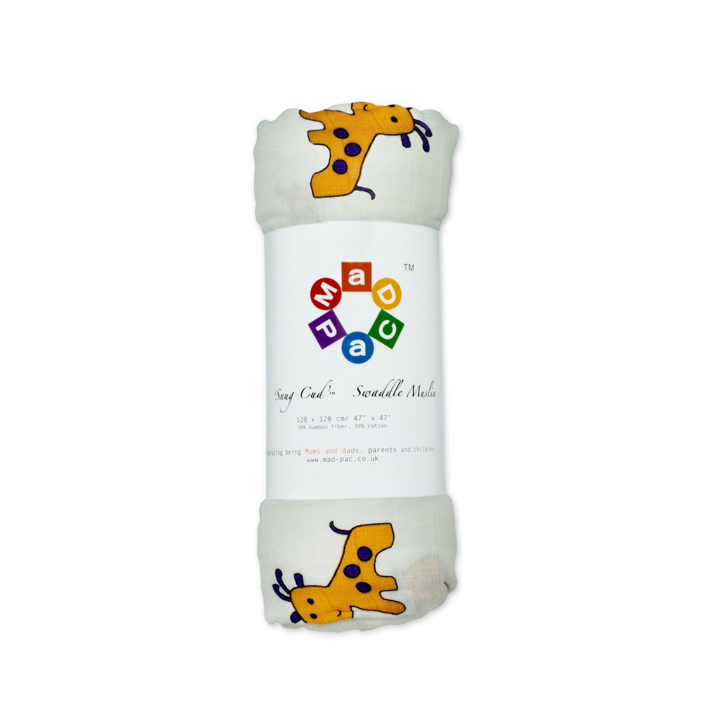 Gerrard Giraffe Bamboo Swaddle