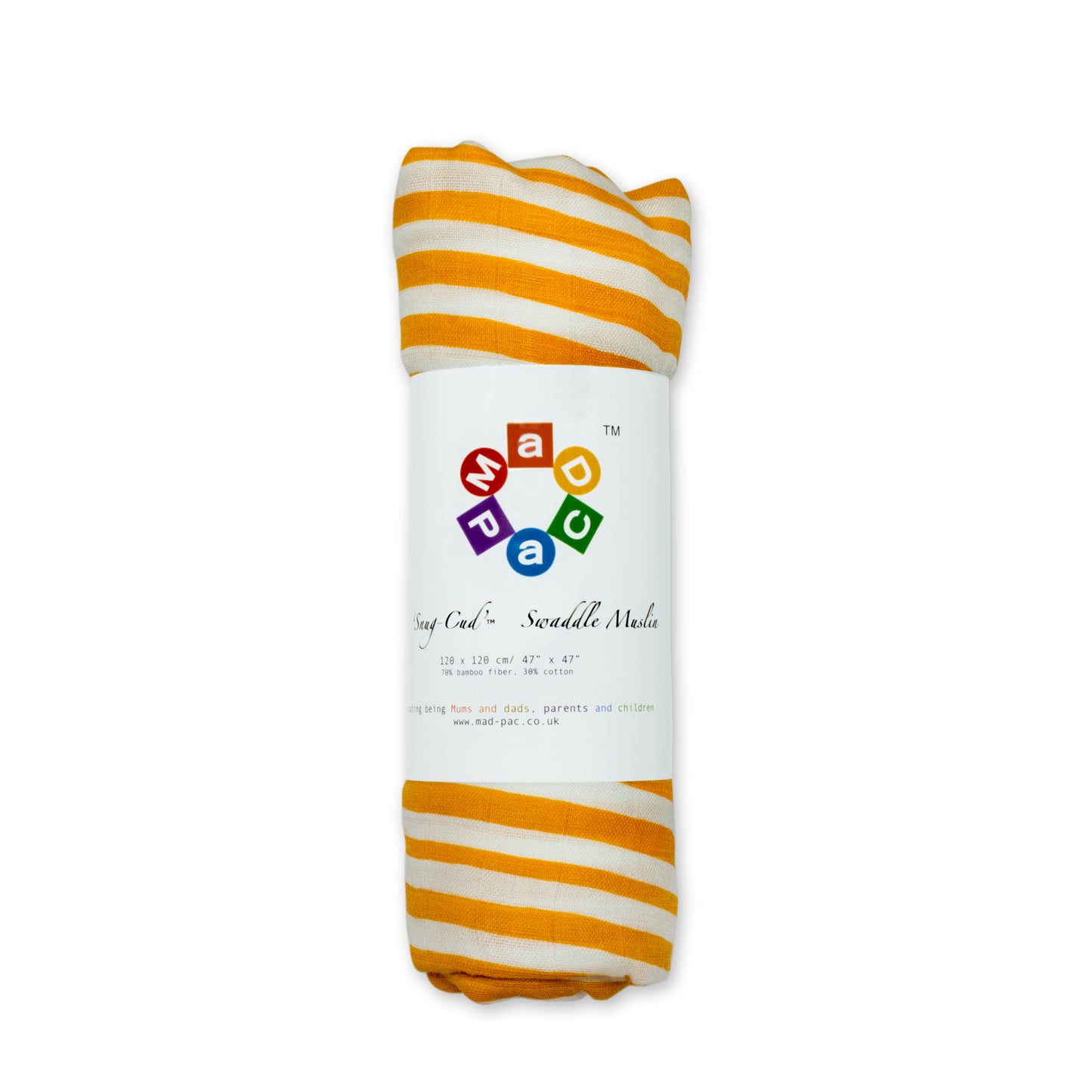 Tangerine Stripes Swaddle