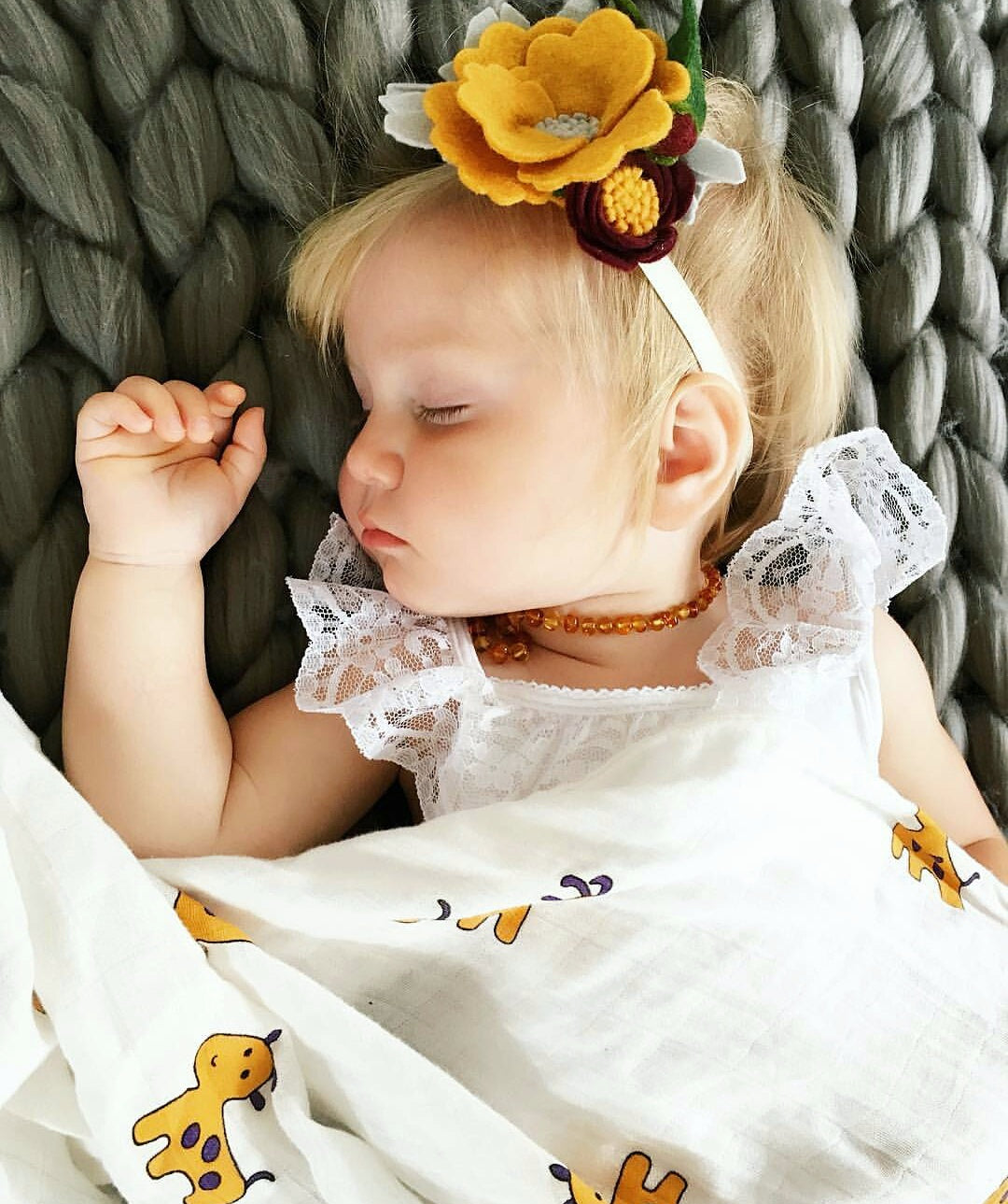 Gerrard Giraffe Bamboo Swaddle
