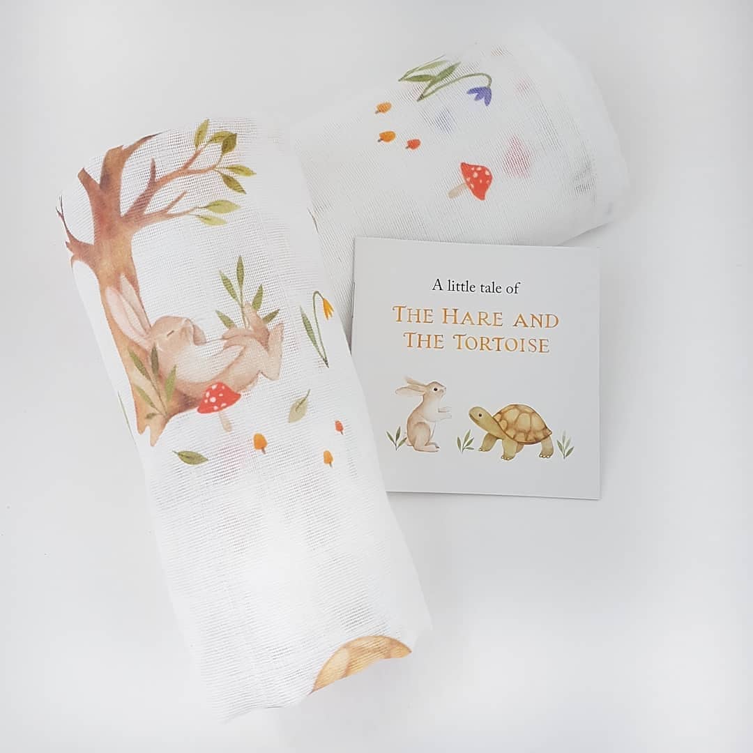 Pair of Muslin Squares in pure cotton